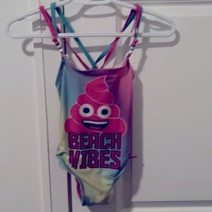 One piece bathing suit ! Size 10-12 ( little girl )